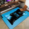 1pc HEISENBERG BLUE Home Office, Durable Polyester Floor Mat with Easy, Office Decor, Urban Style, Nonslip Backing