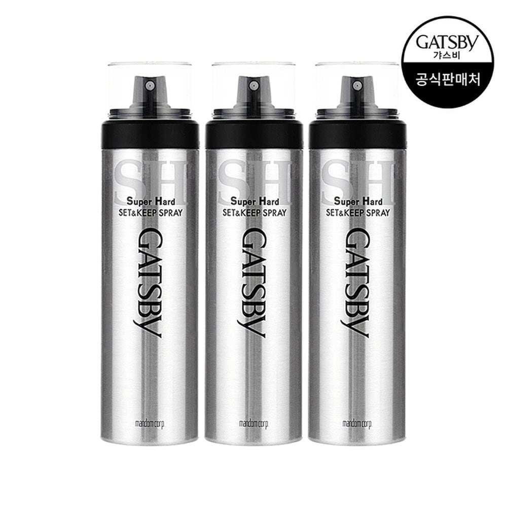 Gasby Set & Keep Spray Super Hard 263ml X 3