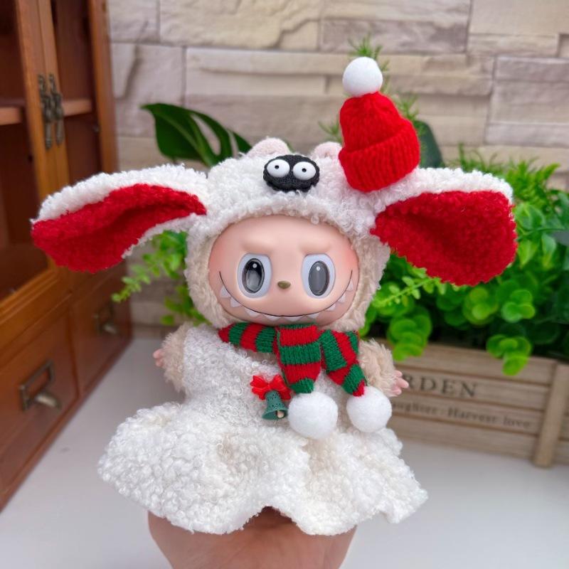 Аксессуары LBB Одежда Подходит для V1 V2 V3 V4 Рождественский Набор Оленя Labubu Красная Одежда Рождественская Мода Подарок