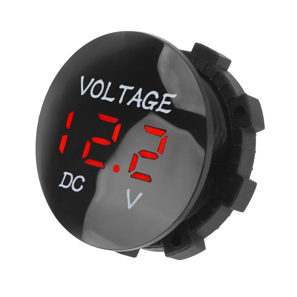 DC 12V-24V Mini Digital Voltmeter Voltage Meter Tester Led Display for Car Auto Motorcycle Boat ATV Truck Refit Accessories
