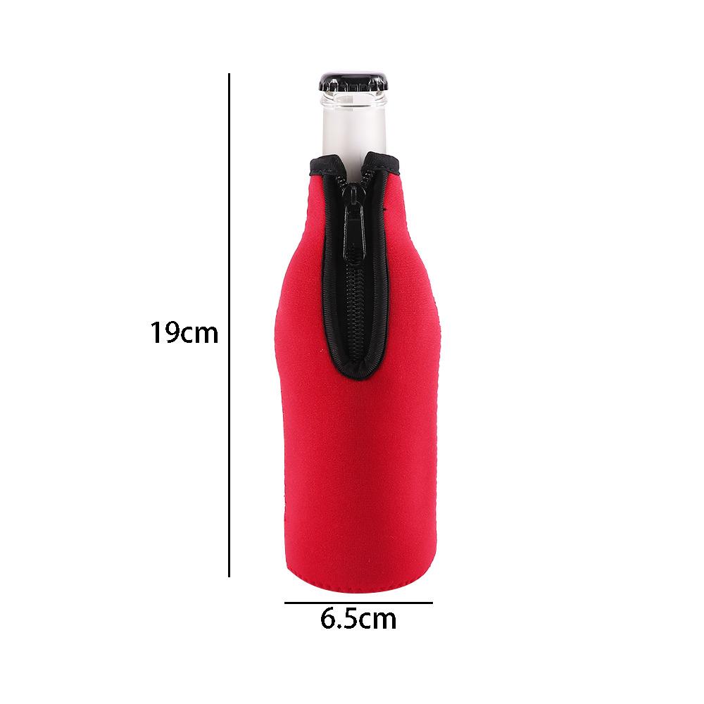 Neoprene Beverage Insulated Zipper Protective Cover Wine-bottle Bag Bottle Coolers Bottle Holder