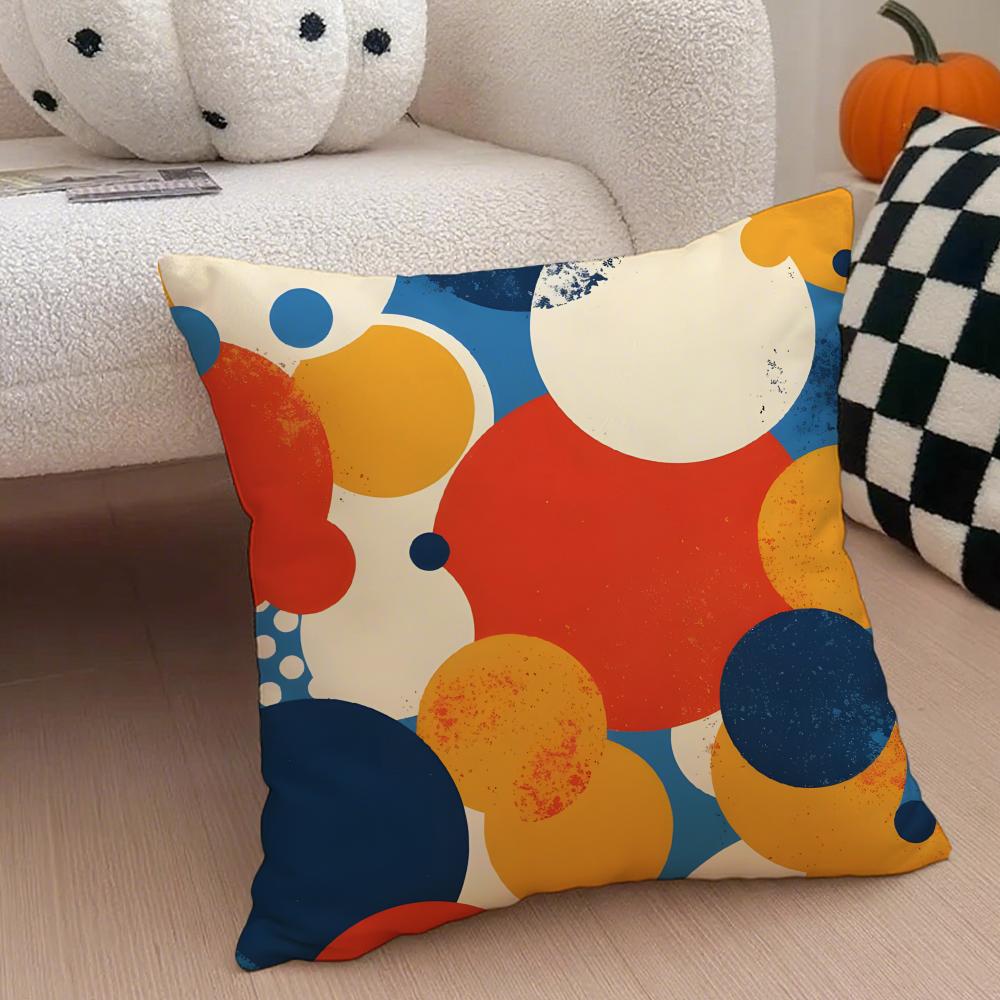 DOT ART YYAYOI KUSAMA Cushion Cover Throw Pillow Cover Hidden Button Durable Polyester Chair Cushion