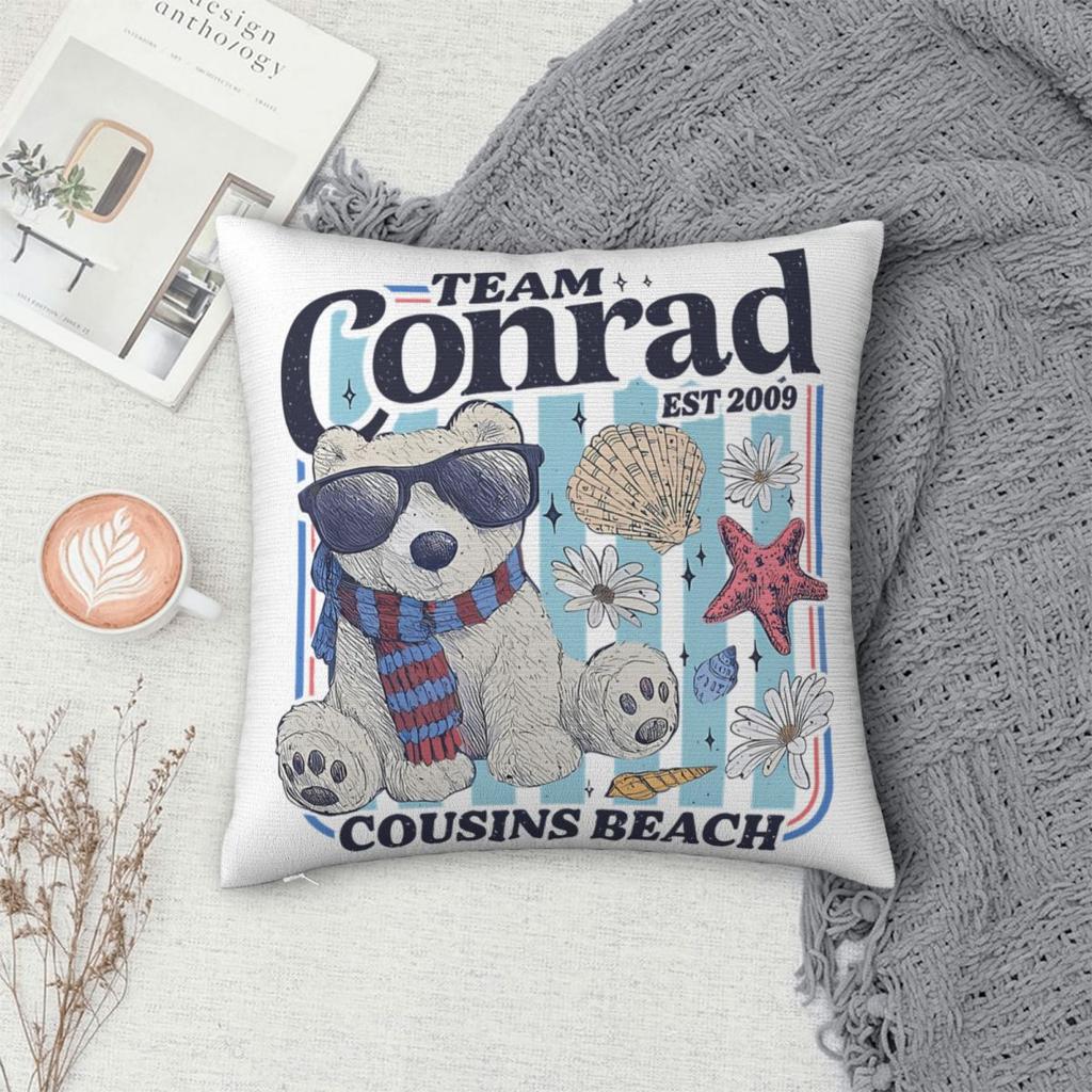 Y2K Seat Conrad Fisher Turned Prettydecoration Pillowcase Merch Summer Movie Beach Pillow Cover Zippered Multi-Size