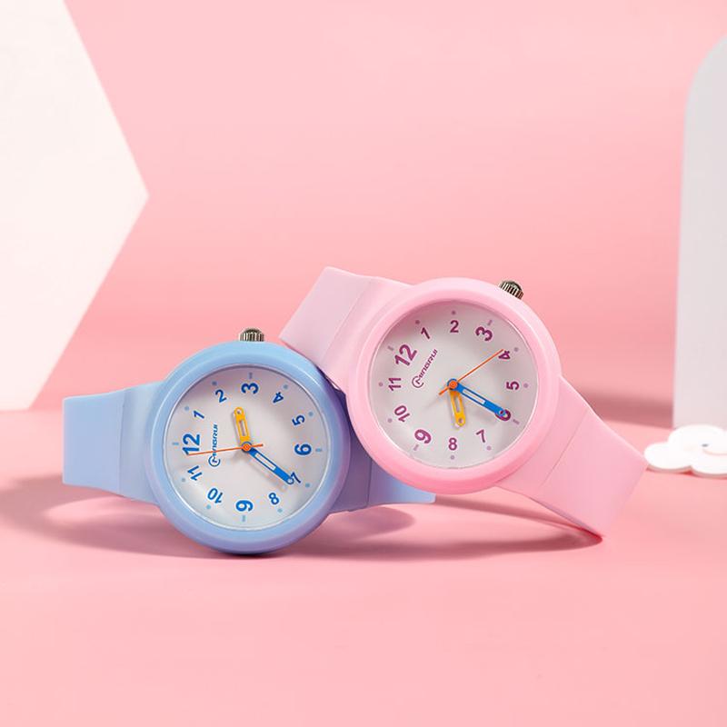 CA03 3-12 Year Old Children's Watch Fashion Simple Sports Comfortable Waterproof High Boys Girls Quality Quartz Watches