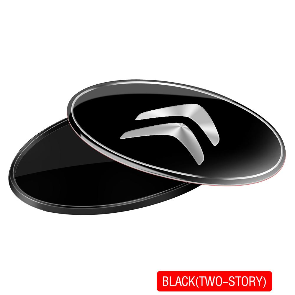 1pc Aluminum Oval Car Logo Trunk Hood Rear Lid Emblem Sticker Auto Styling Accessories For Citroen C1 C2 C-ELYSEE Grand Picasso ano123