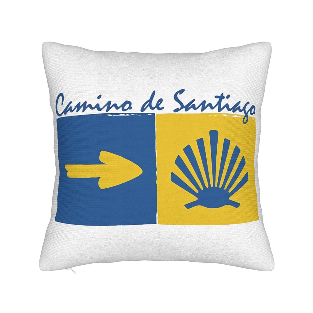 Camino De Santiago Square Pillowcases Polyester Car Shells The Way Movie Cushion Cover Cool Decor Pillow Cover 45*45