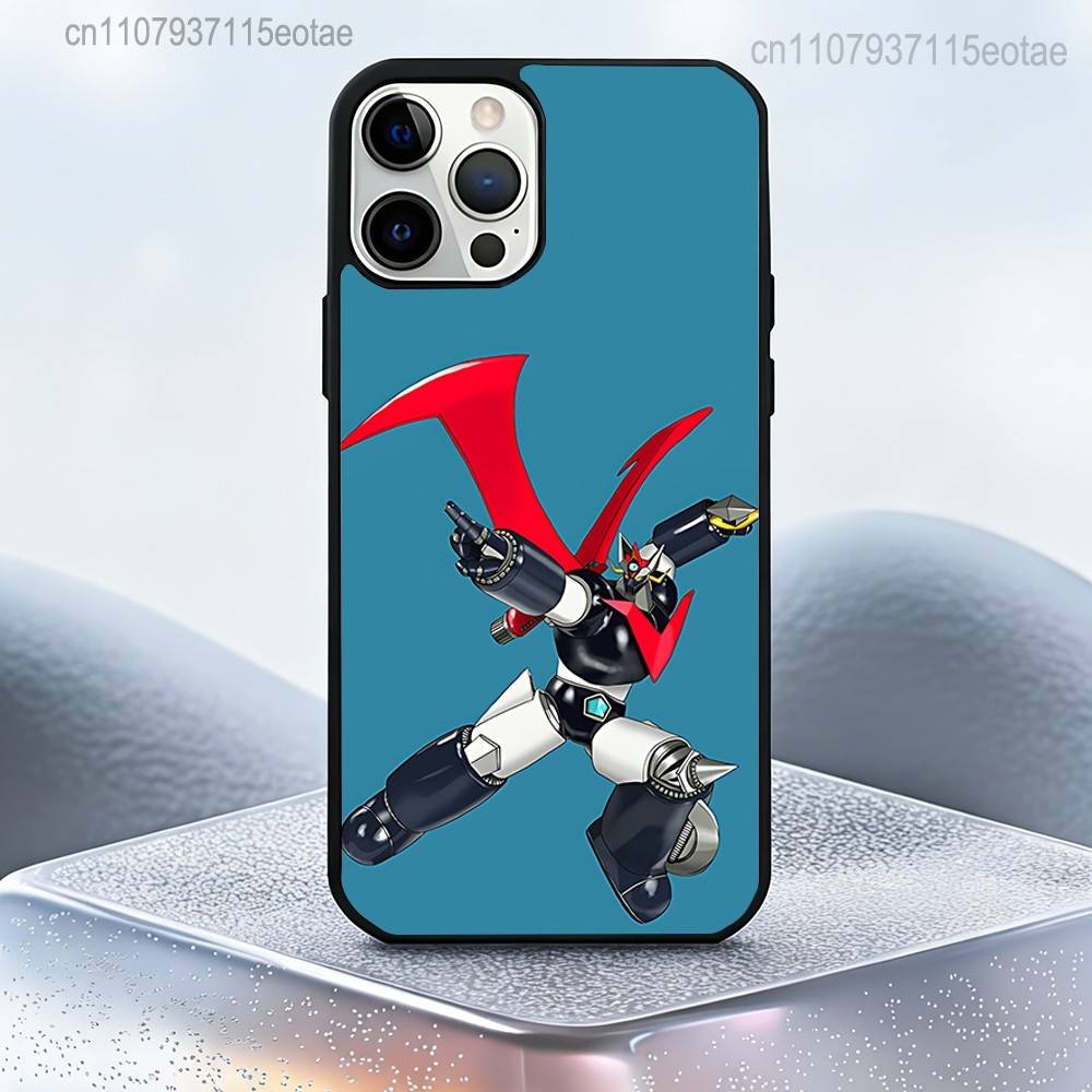 M-Mazinger Z Robot Magnetic Wireless Charging Case For iPhone 11,12,13,14,15,16,17,Pro,Max,Plus Shockproof Cover