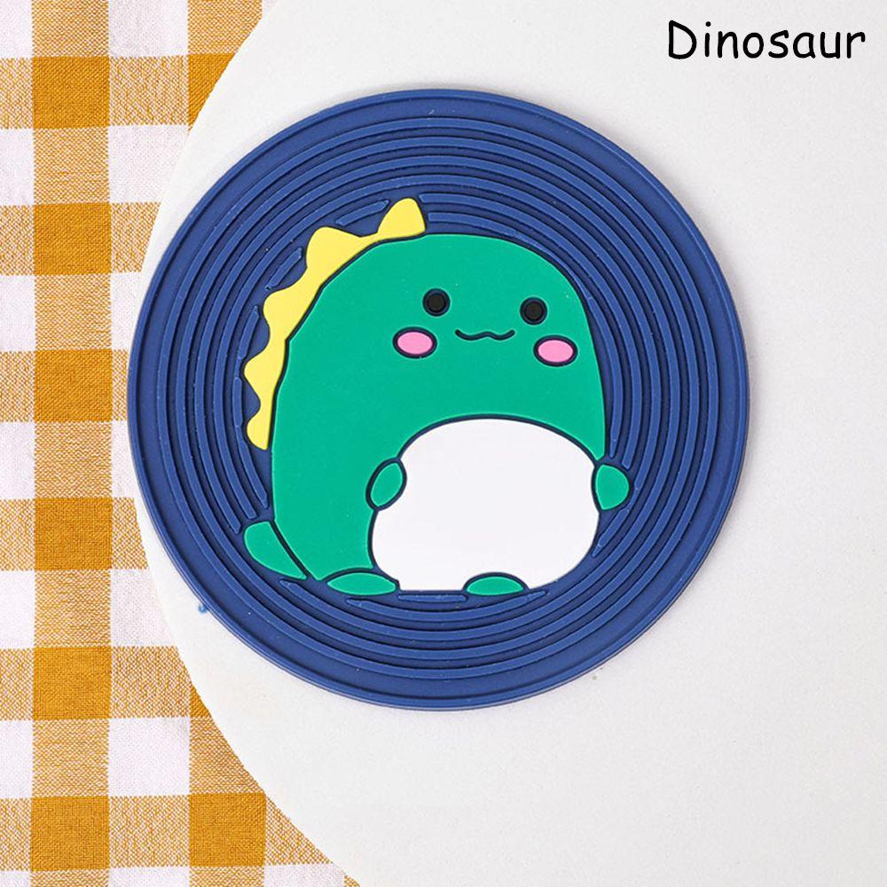 Cartoon Cat Shaped Tea Mat Cup Holder Mat Coffee Drinks Drink Silicon Coaster Hot Drink Stand Insulated Pad Kitchen Accessories