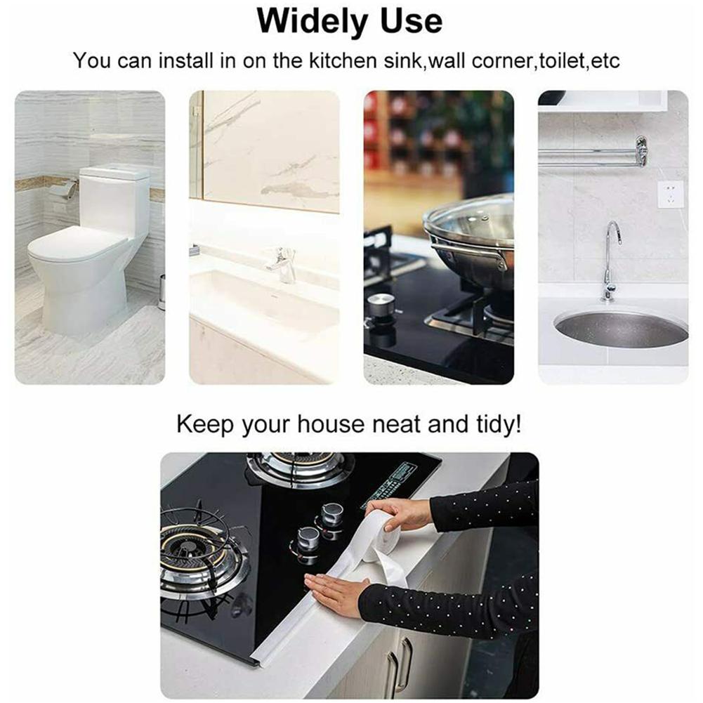 Universal Caulk Tape Sealing Strip PVC Repair Tape Toilet Bathroom Wall Sink