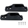 2 Pcs Nyon Kayak Cord Lock Cleat, Rope Cleat, Only Fit for 6mm Soft Rope, Free Installation Screws