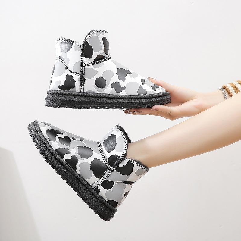 Женские зимние сапоги элегантные на низком каблуке женские туфли ботильоны водонепроницаемые черные ботильоны мода 2024 зимние нескользящие горячие шикарные