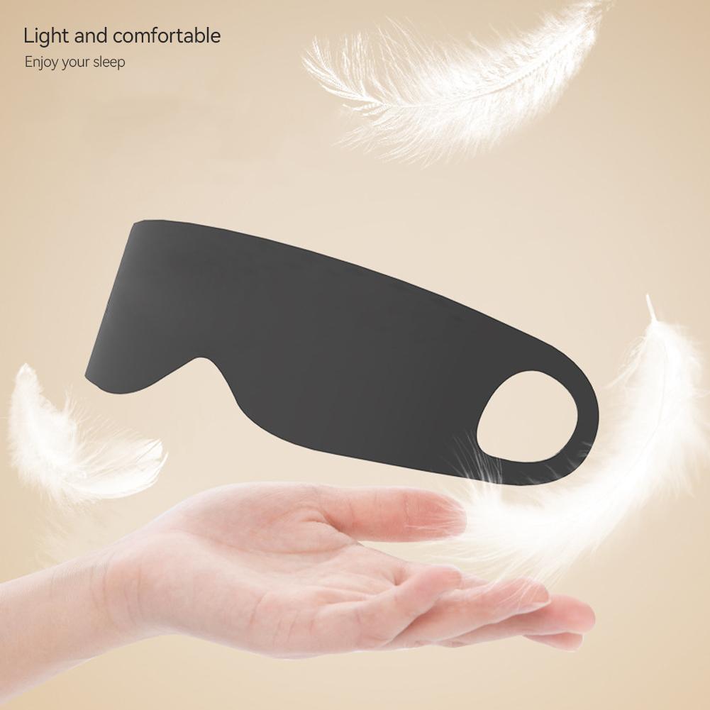 Портативная маска для глаз из тонкого ледяного шелка, блокирующая свет, для летних путешествий, сна, с повязкой на глаза и ремешком для подвешивания на ухо, унисекс, повязка на глаз