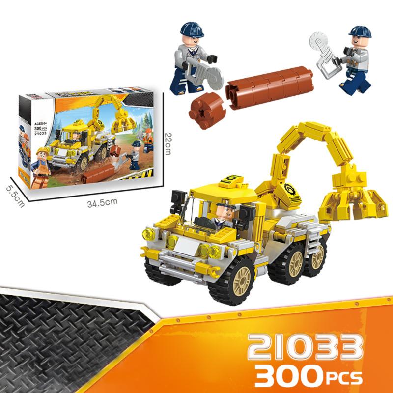 Construction Engineering Vehicle Building Blocks Toys Plastic Small Particles Diy Assembled Toys For
