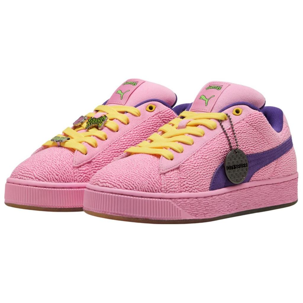 Подростки Мутанты Ниндзя Черепашки x Puma Suede XL 2 Krang Мужские Кроссовки Розовый Лиловый Командный Фиолетовый 401305-01