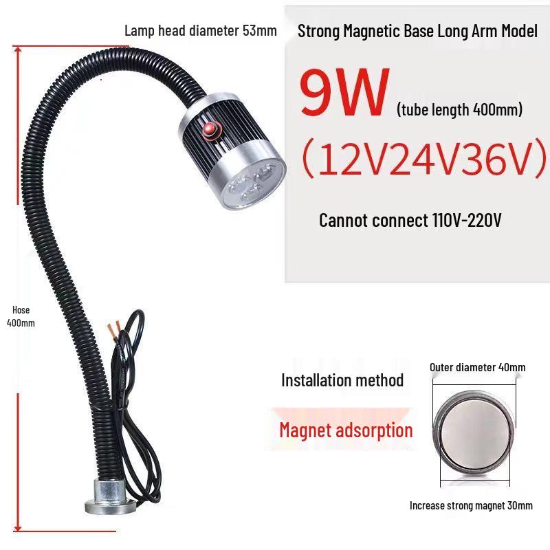 Светодиодный магнитный рабочий свет для токарного станка с ЧПУ с гибким рычагом - Промышленный класс