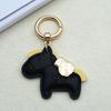 Horse Keychain Imitation Leather Cartoon Design Year of Horse Key Chain Bags Phones Cars Versatile Accessories