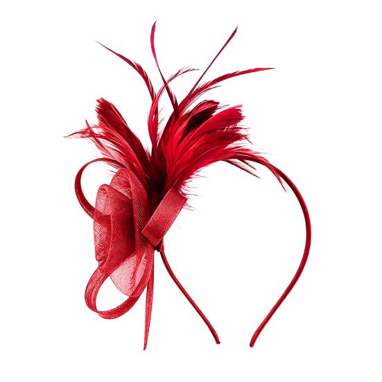 Ретро-ободок-fascinator из сетки и перьев с цветочными акцентами для женщин - Идеально подходит для чаепитий, коктейльных вечеринок или свадеб