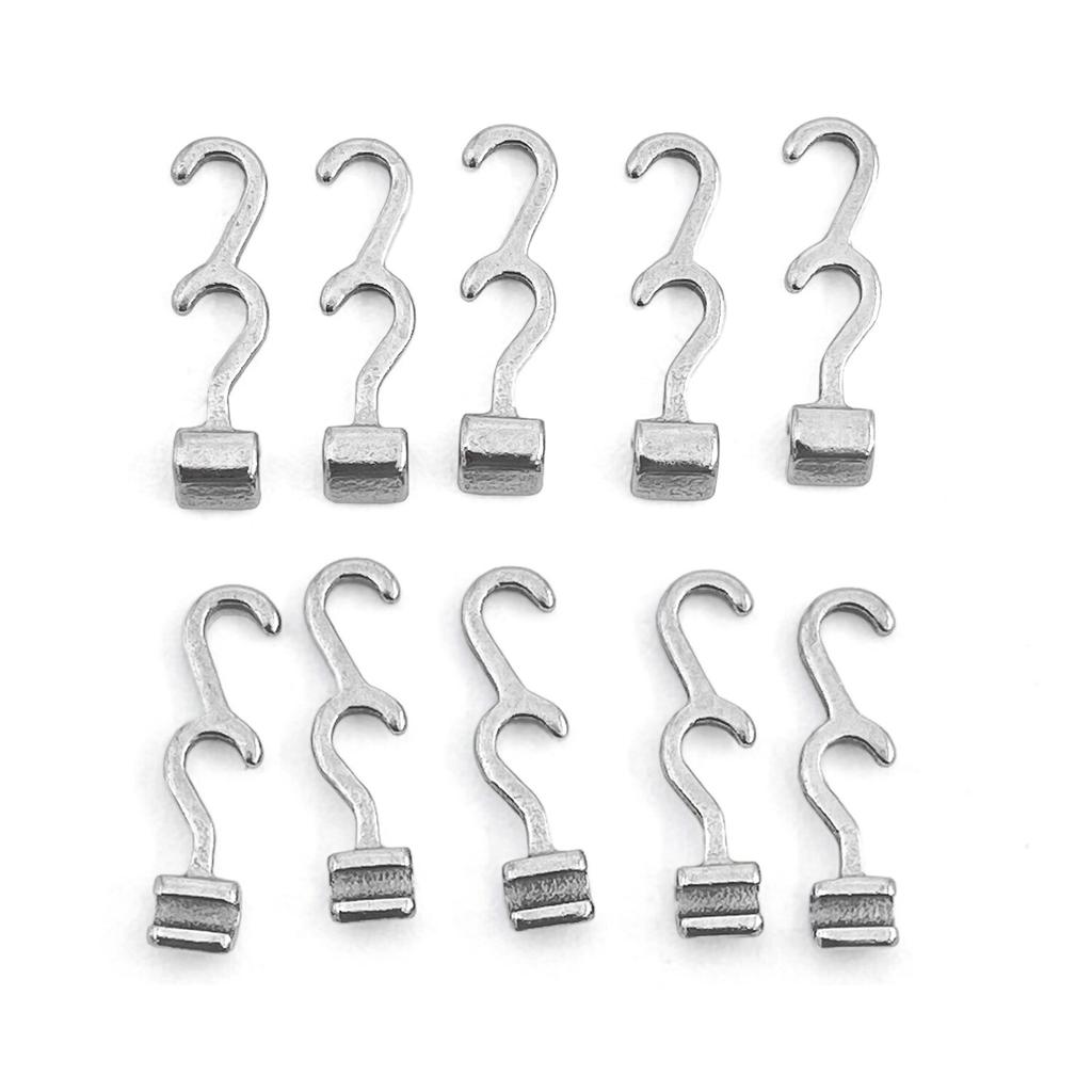 Стоматологические раздвижные обжимные крючки правый/левый стоматологический ортодонтический крючок стоматологический изогнутый обжимной крючок длина 8 мм