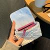 Zipper Closure Cosmetic Pouch Star Pattern Dot Star Storage Bag  Stationery Storage