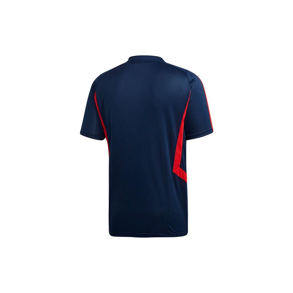 Adidas Тренировочная повседневная футболка с коротким рукавом для мужчин, темно-синяя EH5700