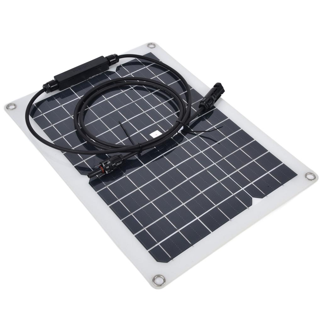 2Pcs 15W Solar Panel Monocrystalline Silicon Solar Panel Photovoltaic Module 50A Controller for Car