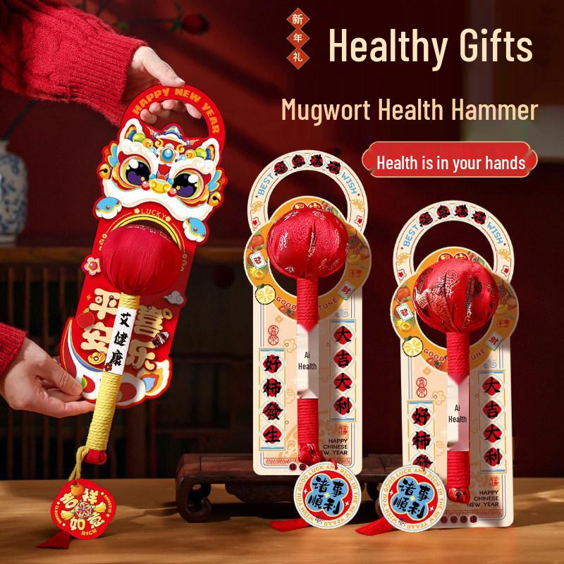 DIY Handmade Year of the Horse Mugwort Hammer Material Kit: Cultural Creative Craft Package