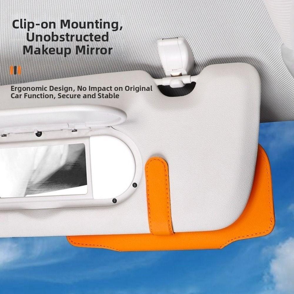 Magnetic Car Glasses Case Wear-Resistant Sunglasses Clip Car Organizer