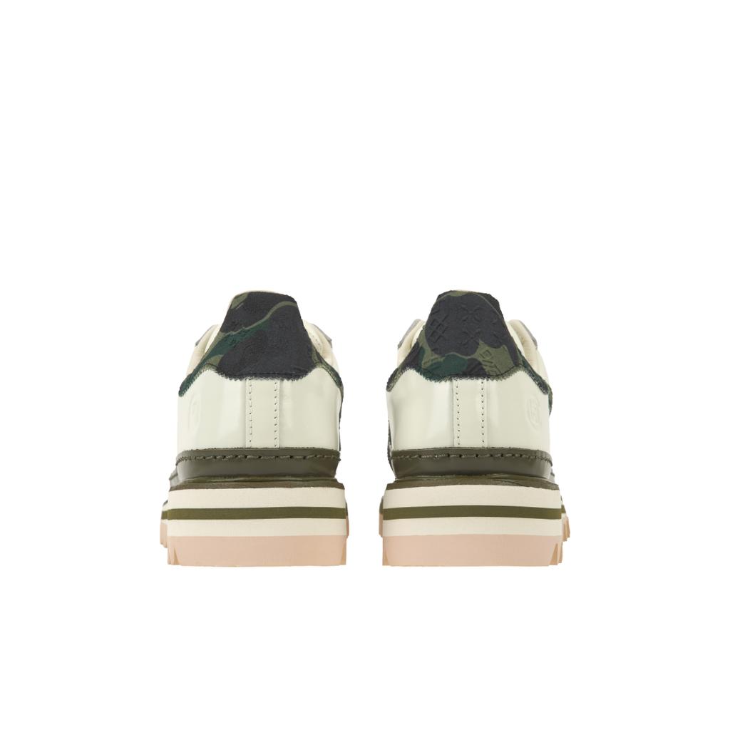 CLOT x BAPE x adidas Superstar Бело-оливковые Карго Унисекс Кроссовки Ветка KJ1473