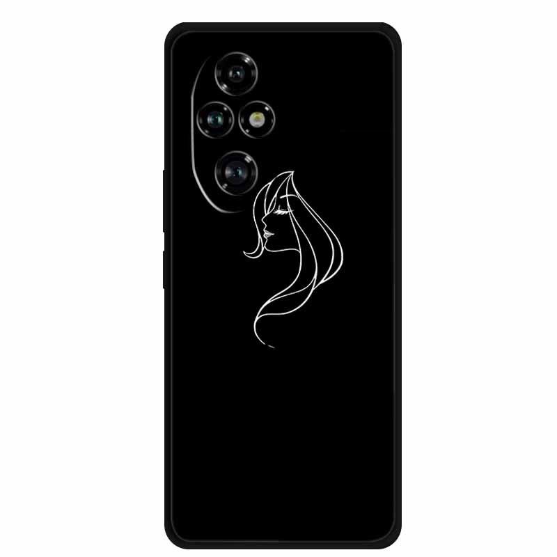 Черный мягкий ТПУ чехол для Honor 200 Pro 5G Домашняя версия