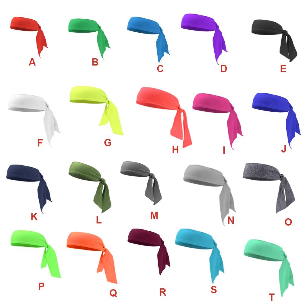 Модная спортивная повязка на голову с регулируемой задней частью, влагоотводящая, многоцветная, спортивные аксессуары для укладки волос для тенниса, баскетбола