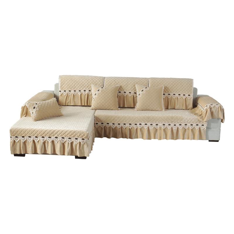 European-Style Plush Sofa Cushion Four Seasons Universal Sofa Cover All-Inclusive Set Non-Slip Cushion