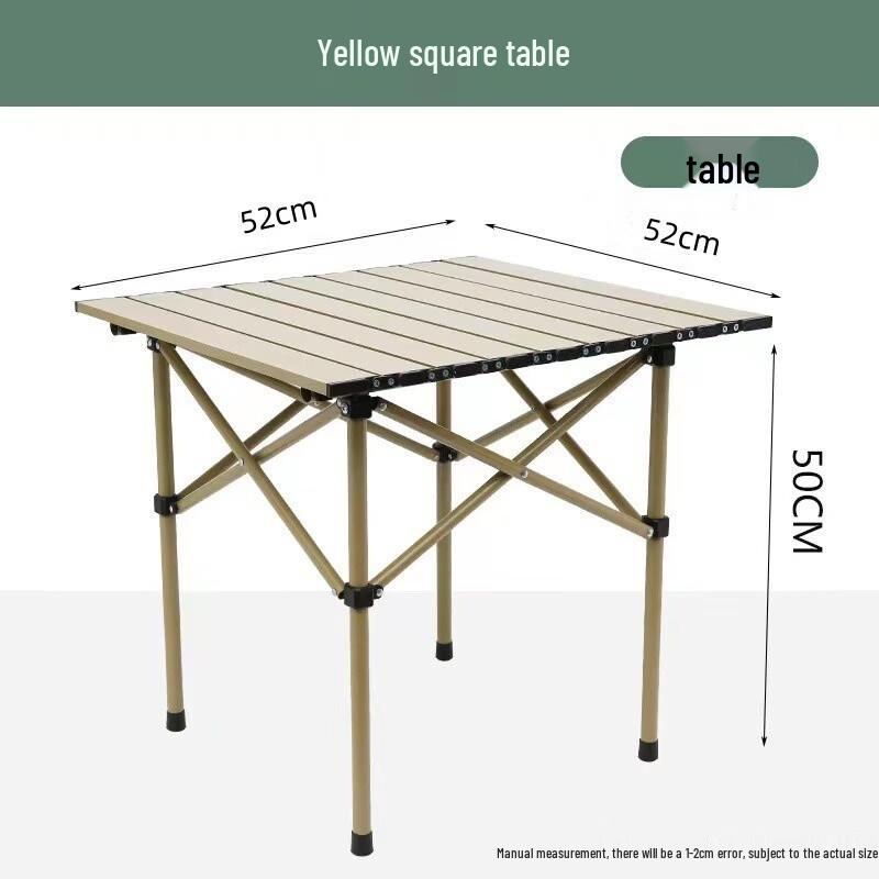 ZISIZ Portable Outdoor Folding Roll-up Picnic Table