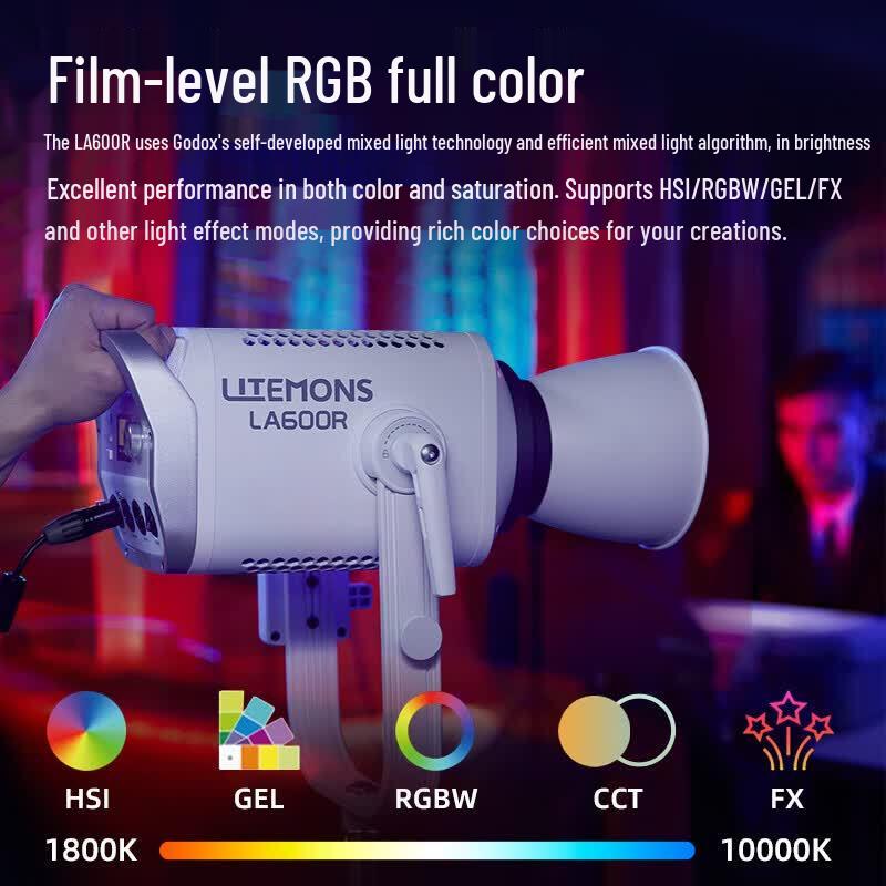 Godox LA600R 600W RGB Bi-Color LED Video Light