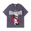 275 GSM Washed T-shirts 100% Cotton Dandadan V40 Okarun Print Unisex Heavy Cotton T Shirt