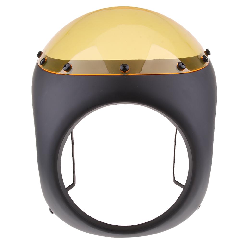 Motorcycle 7Inch Cafe Racer Front Headlight Fairing Screen Windscreen Windshield Cover Kits Motorcycle Headlight Fairing Screen