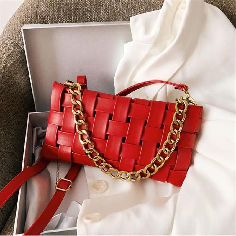 Fashion Braided Shoulder Bag New Western Style PU Leather Wild Woven Underarm Package Texture Designer Womens Shoulder Bag ARI