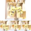 Butter Bear Animal Plush Toy With Keychain For Kids And Collectors