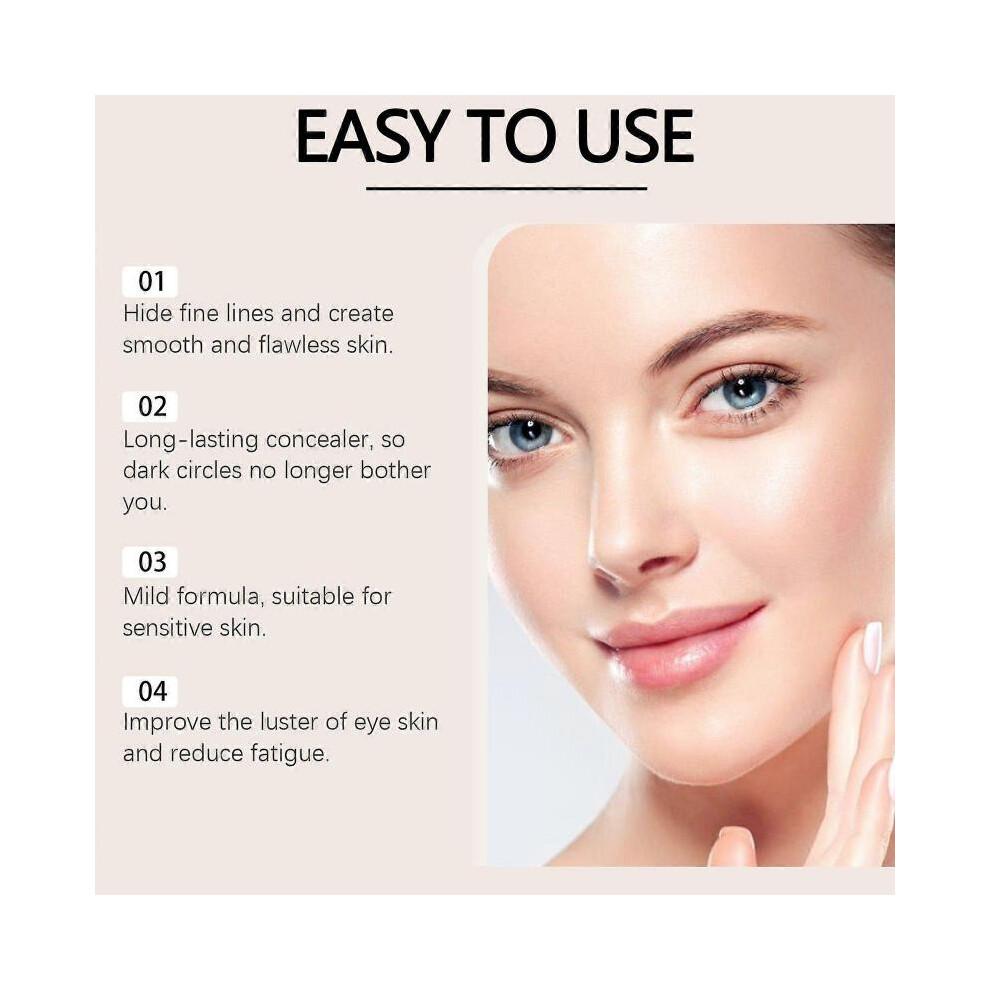 (Light Flesh Color) Eelhoe Concealer Texture Light Fit Smear-Proof Makeup Natural Cover Skin Blemishes Glossy Skin Care