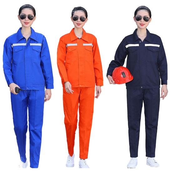 2 шт./компл., унисекс, рабочая одежда, костюм, износостойкий, со светоотражающими полосками, безопасный рабочий карман, пальто, комплект брюк
