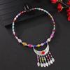 Children Adult Ethnic Style Headgear Exotic Style Miao Female Treasure Tassel Eyebrow Hair Accessories Tibetan Retro Collar Necklace