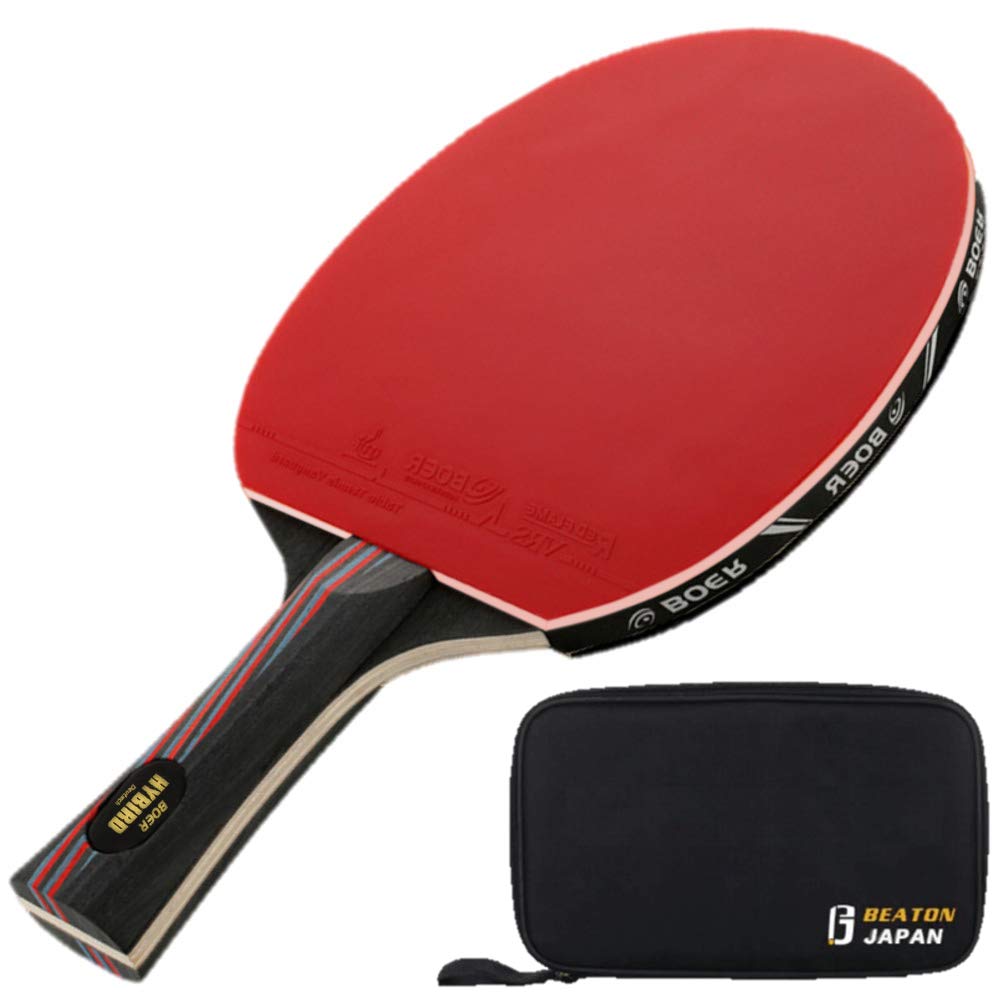 BEATON JAPAN Table Tennis Racket, Shakehand, Professional, with Case (Longhand)