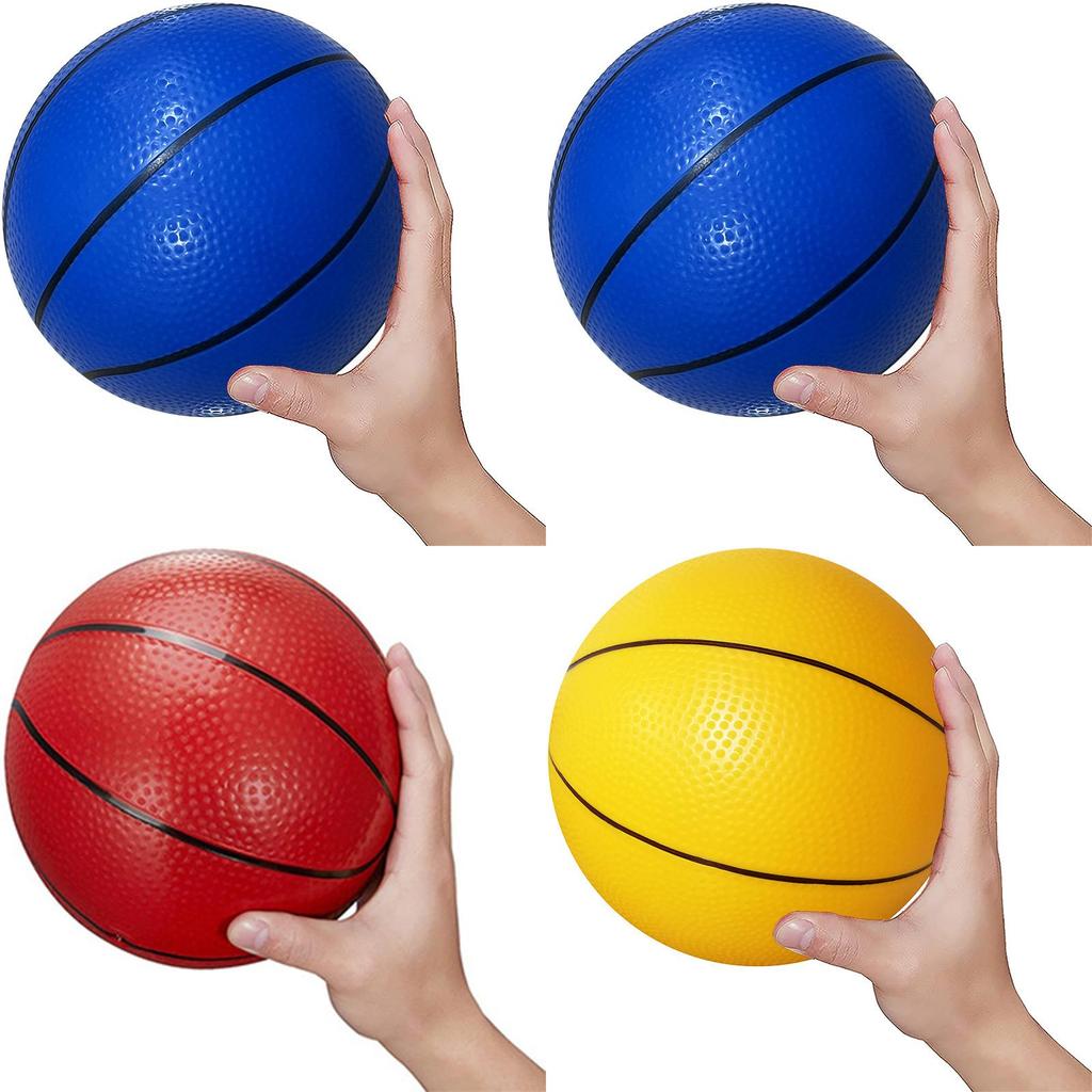 ПВХ Надувной Баскетбольный Мяч Прочный Уличный Спортивный Мяч Для Детей 18см Синий