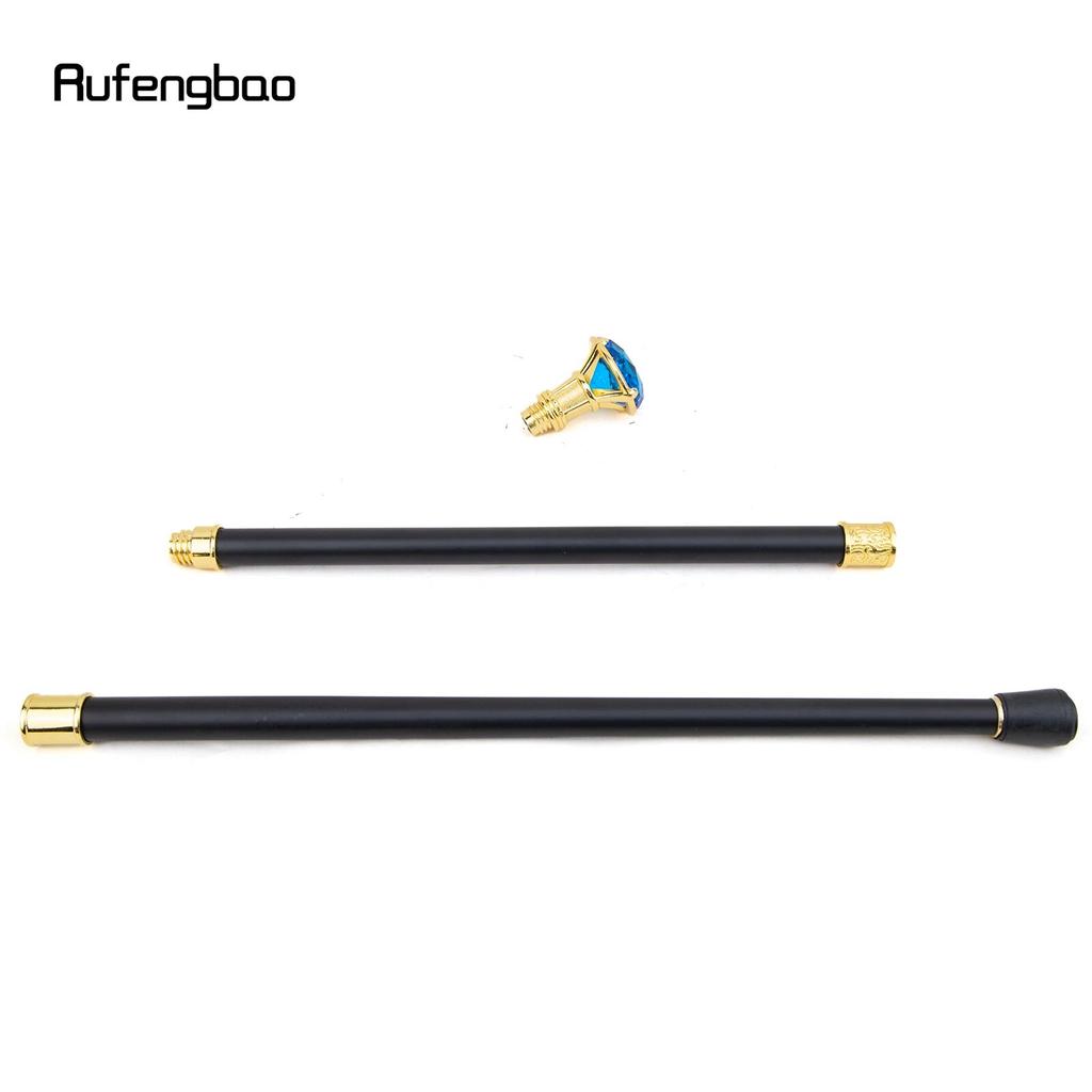 Синий ромбовидный тип, золотая трость, модная декоративная трость, элегантная трость для джентльмена, ручка для трости для косплея, 93 см