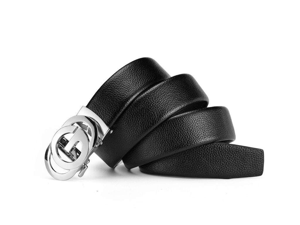 Мужской ремень из натуральной кожи с леопардовой пряжкой - Повседневный универсальный модный тренд