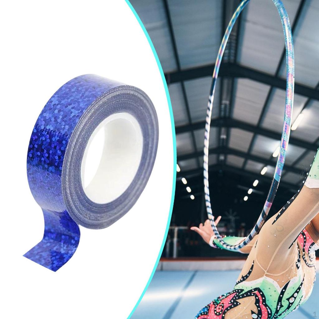 Декоративная лента для гимнастического обруча 0,59 дюйма x 5 м / 16,4 фута Легкое нанесение Толстая 1,5 см x М
