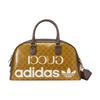 Gucci X Adidas Originals Сотрудничество 2022 Винтажный Логотип Тисненый Модный Кожаный Плечевой Tote Дорожная Сумка Средняя Мужские сумки 702400-UVSFT-7268