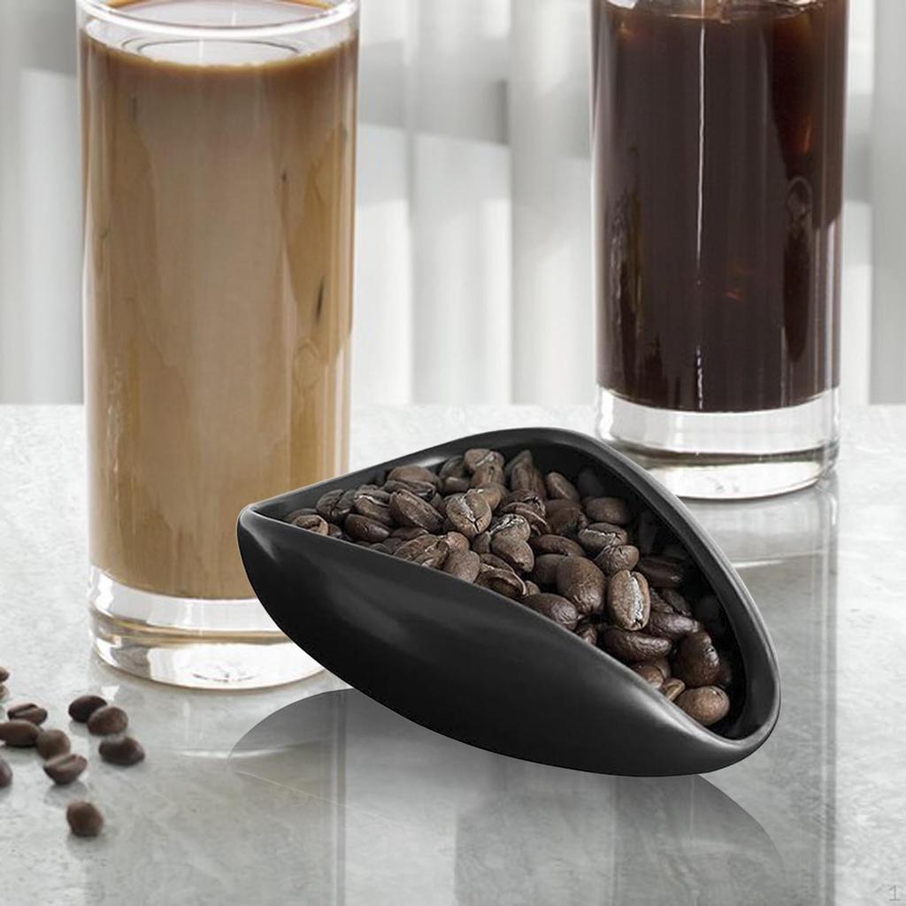 Coffee Bean Dosing Cup Condiment Plate Ceramics Display Tray Measuring Weighing Bowl for