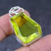 Lemon Topaz Gemstone Handmade 925 Sterling Silver Jewelry Pendant 1.77" S1g07