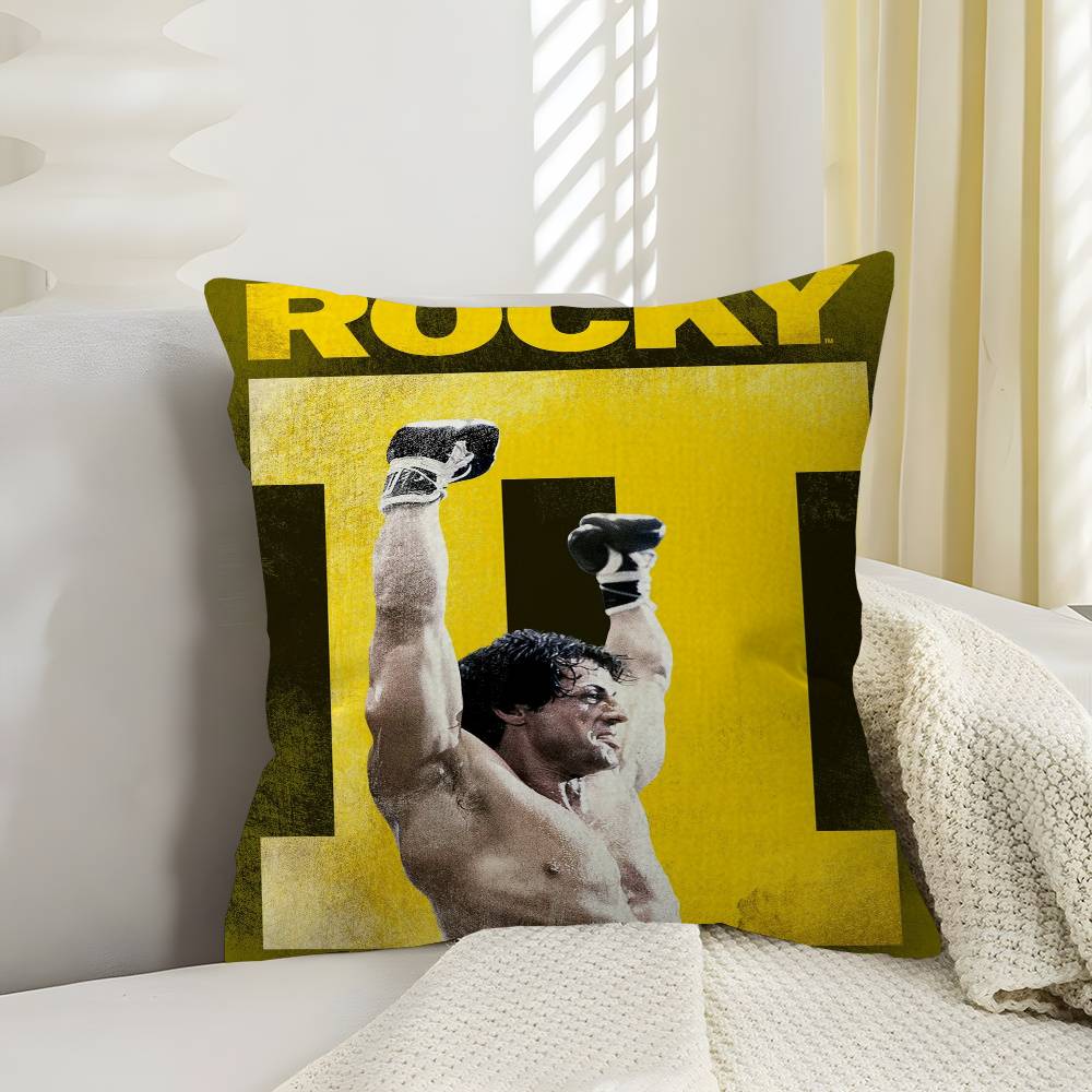 Rocky Balboa Boxing Fitness Personalized Picture Text Home Decorative Pillows Household Gifts 45X45Cm