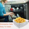 1 Set Stainless Steel Dehydrator Rack Three-layers Stackable Square Dishwasher Safe Roasting Steamer Rack Kitchen Fryer Accessories